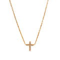 Collar cruz brillos