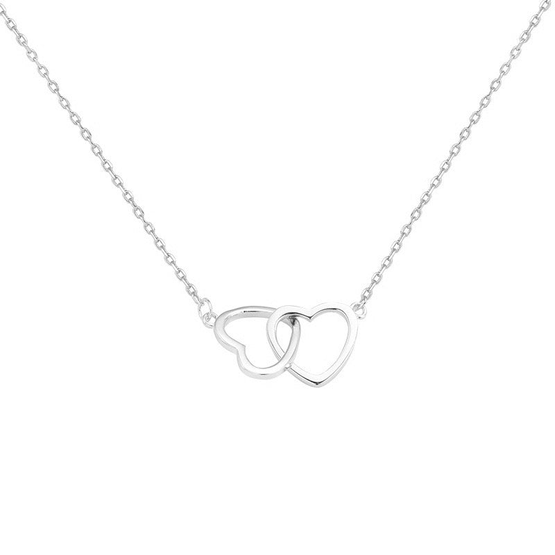 Collar corazones entrelazados