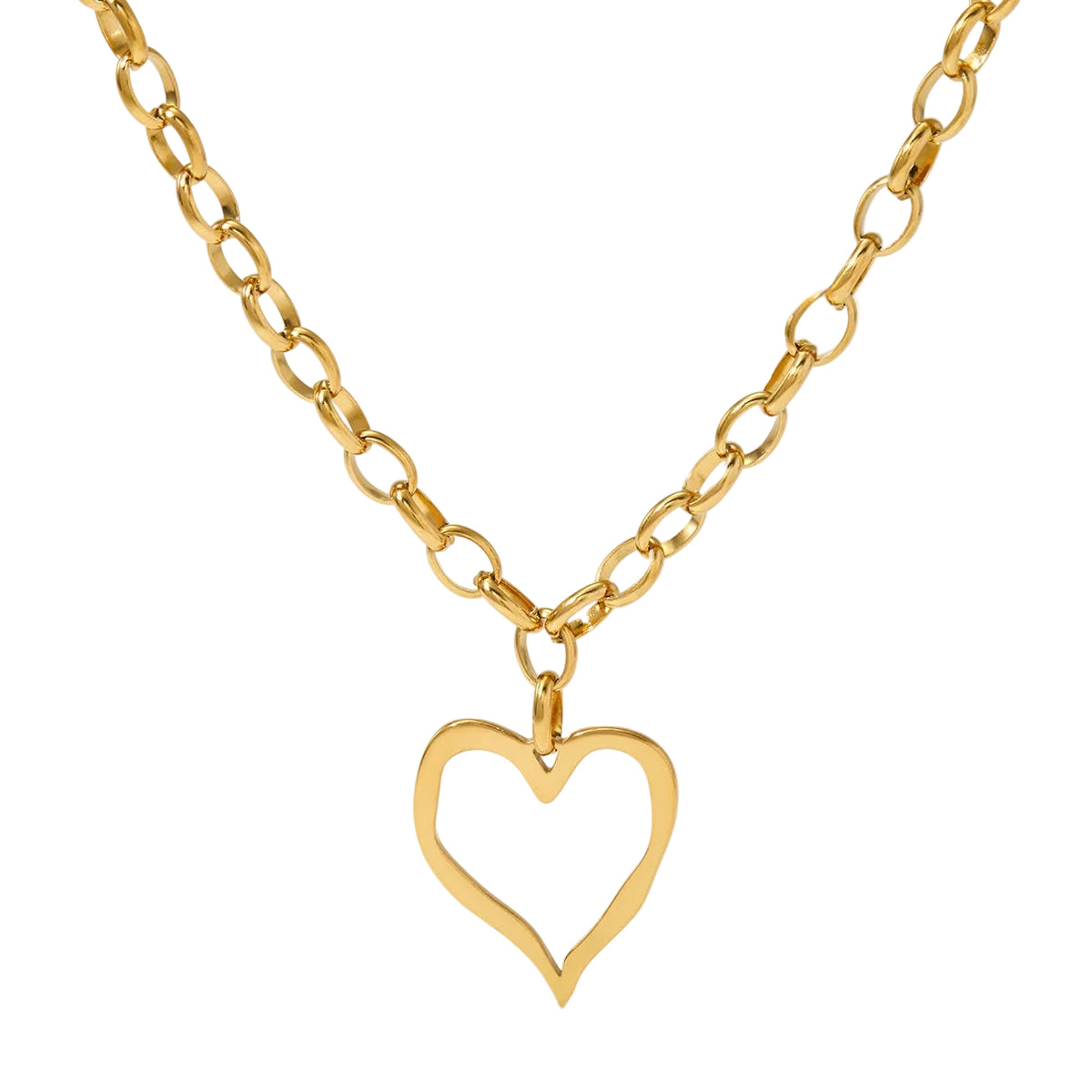 Collar cadena con corazón