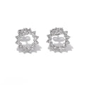Aretes picos con diamantes