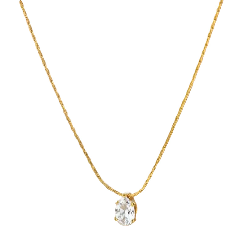 Collar diamante gota