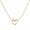 Collar corazón hueco
