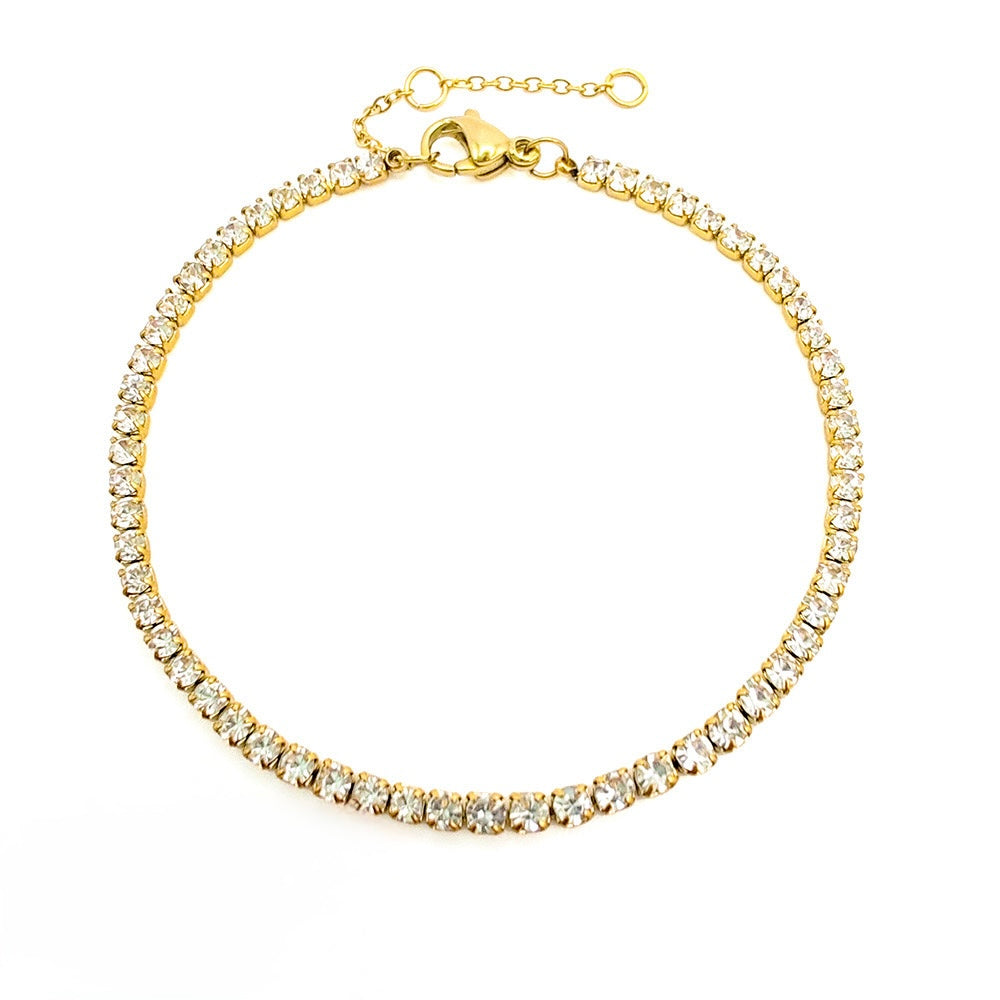 Pulsera estilo tenis diamantes