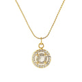 Collar circulo diamante