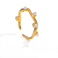 Anillos perlas minis ajustable