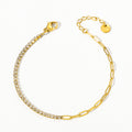Pulsera cadena y zirconias