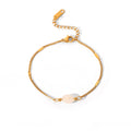 Pulsera piedra blanca