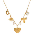 Collar charms corazón