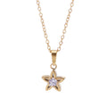 Collar estrella mini con diamante