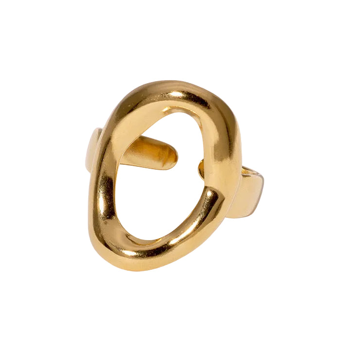 Anillo óvalo ajustable