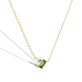 Collar diamante con verde