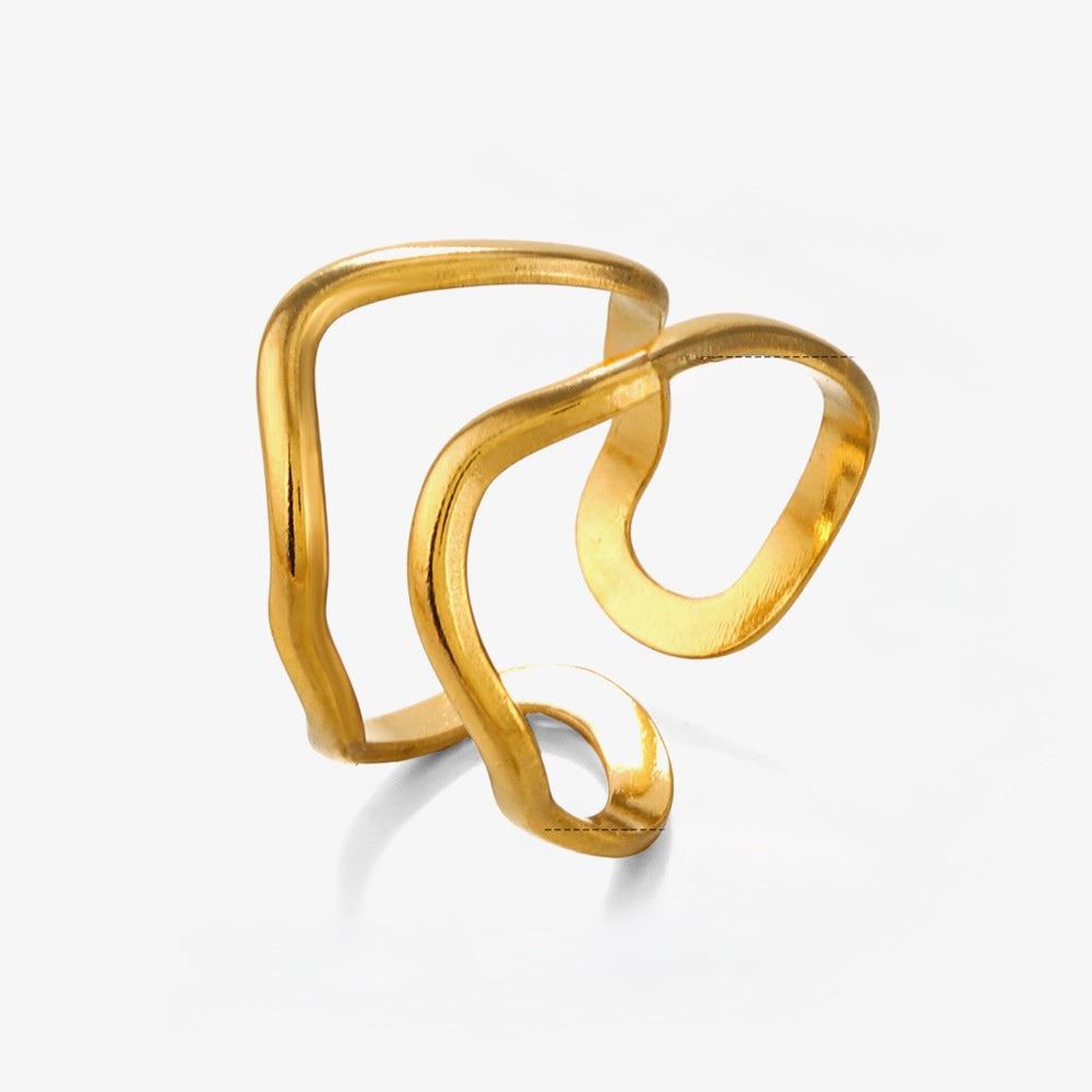 Anillo irregular ajustable