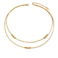 Collar doble bolitas