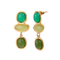 Aretes piedras verdes
