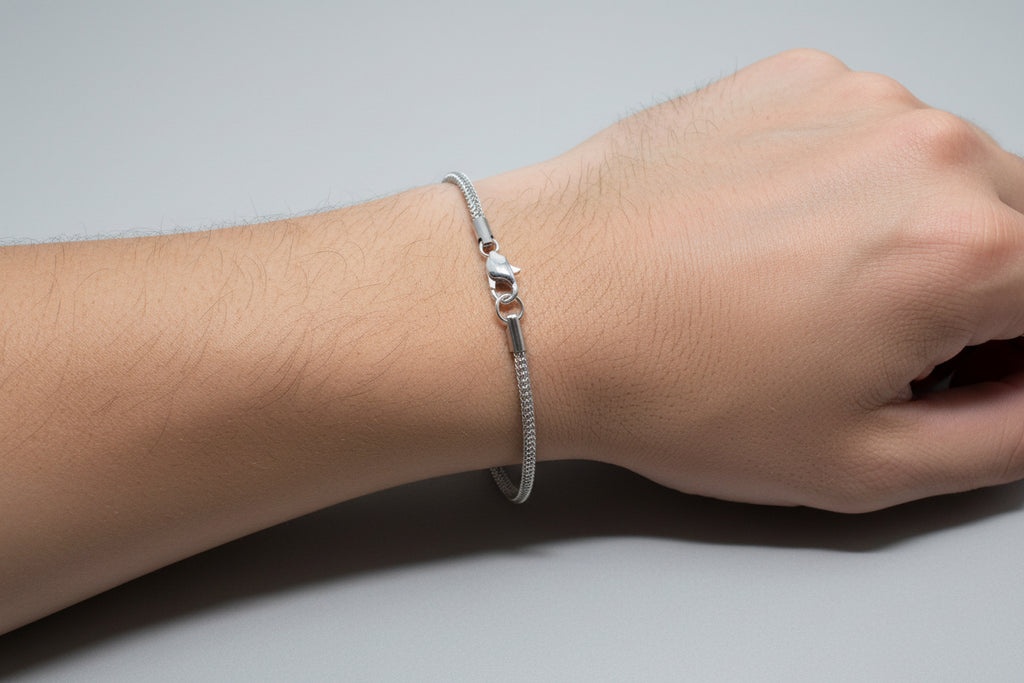 Pulsera tejido de serpiente