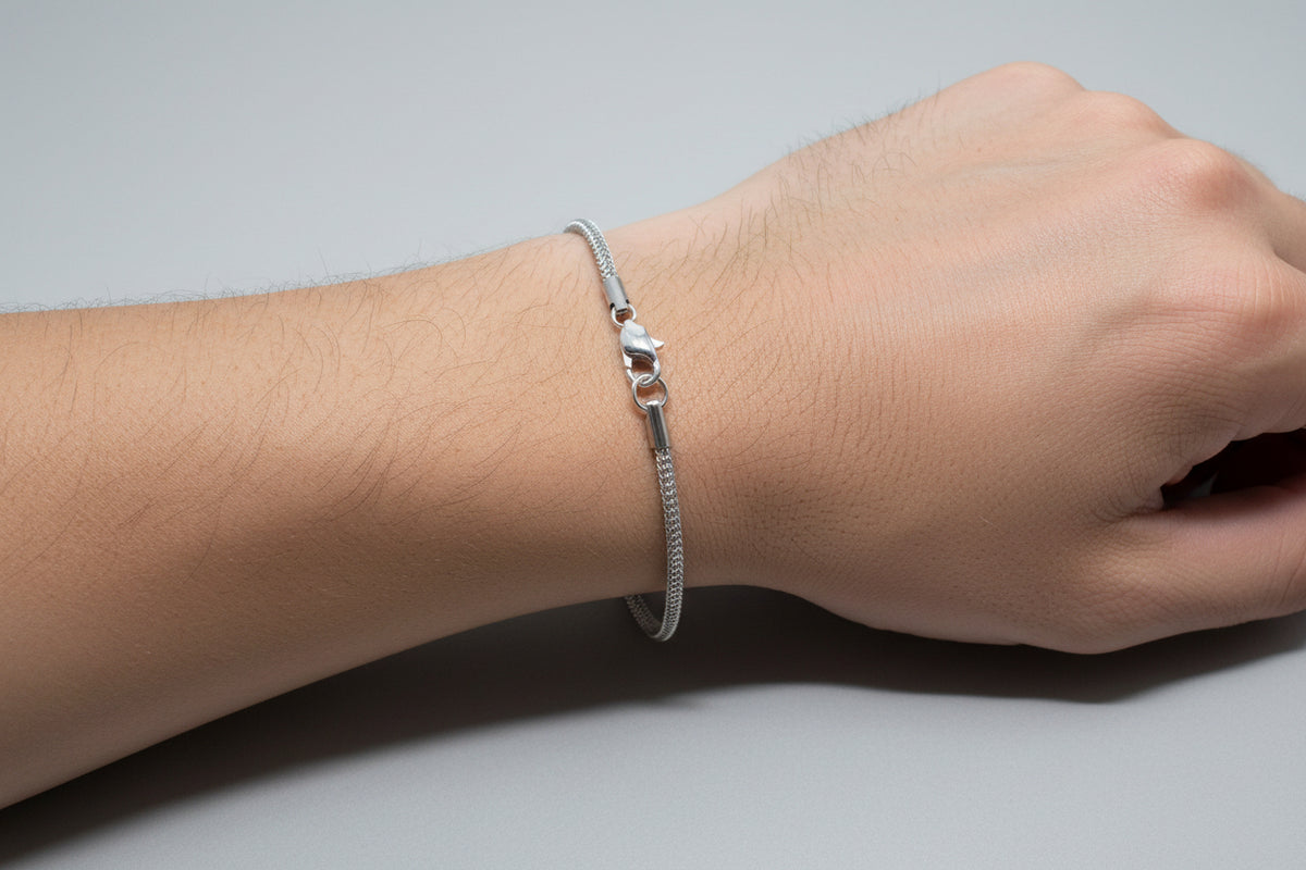 Pulsera tejido de serpiente