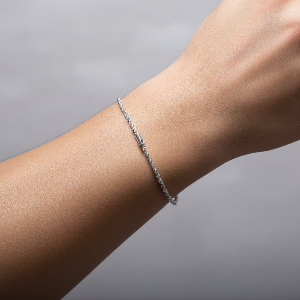 Pulsera tejido cuerda torcida