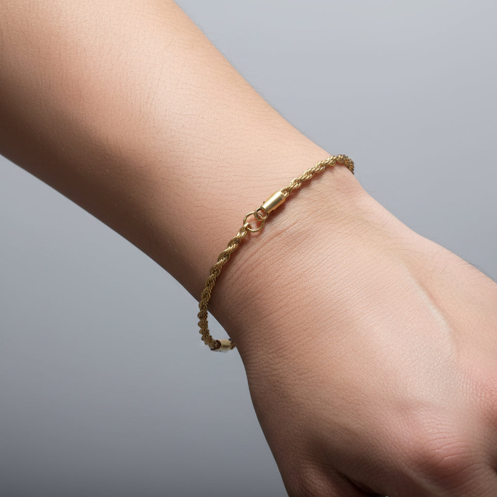 Pulsera tejido cuerda torcida