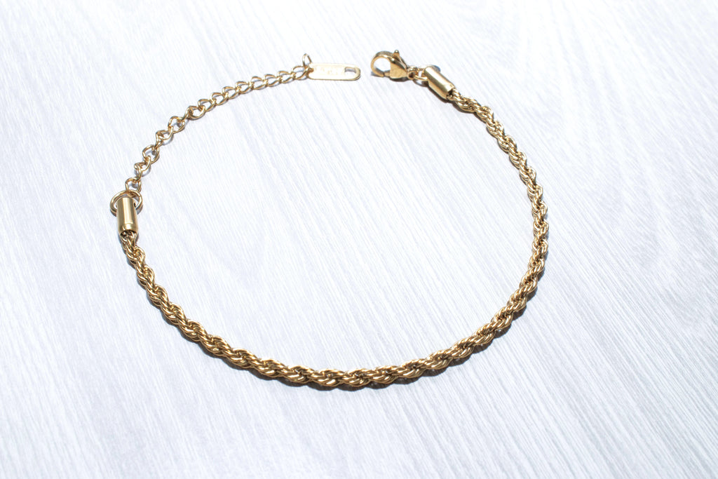 Pulsera tejido cuerda torcida