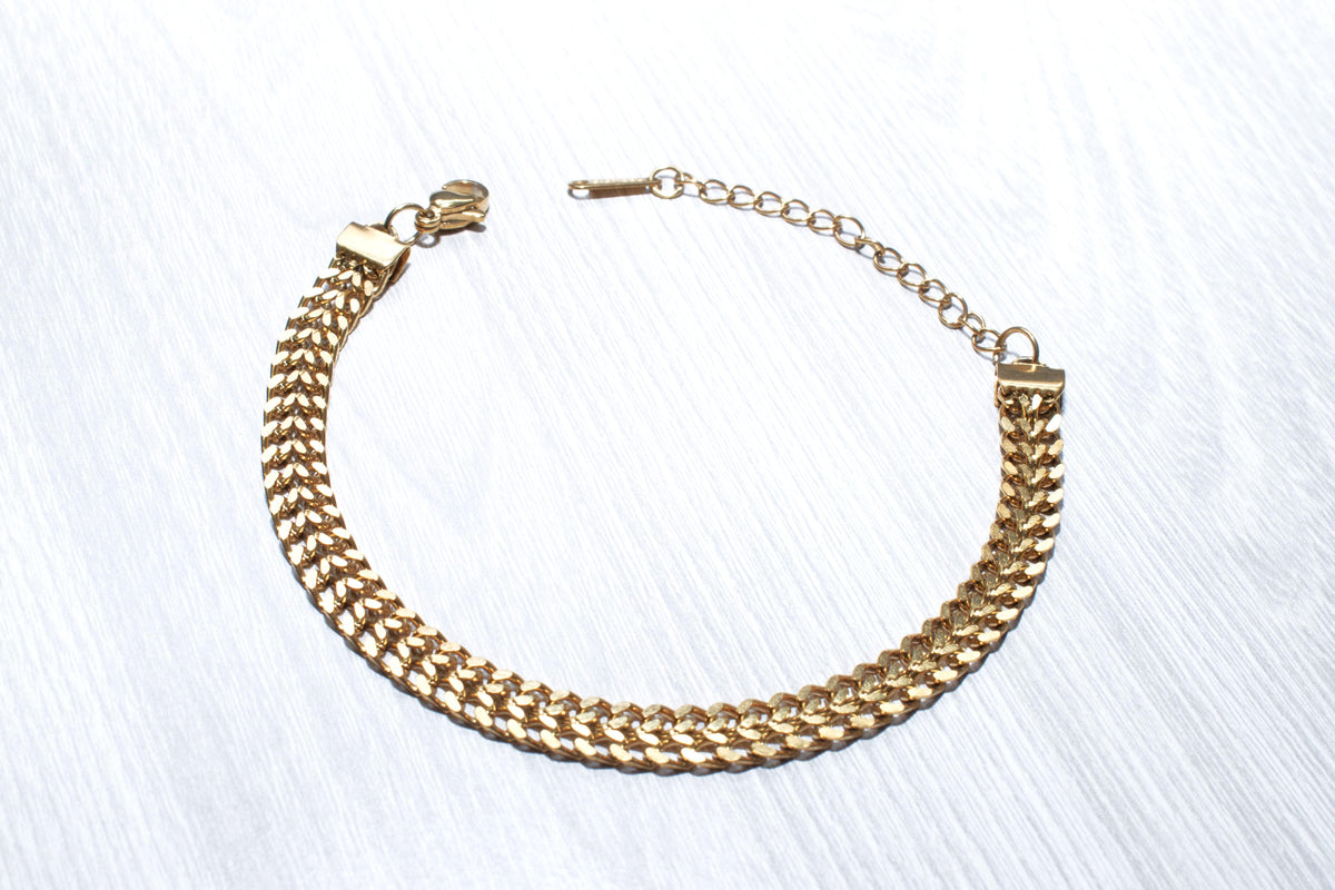 Pulsera doble eslabón