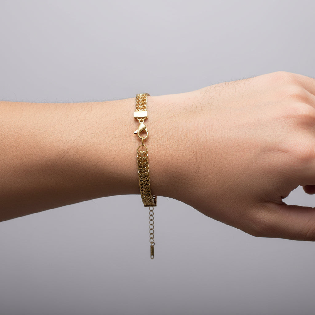 Pulsera doble eslabón
