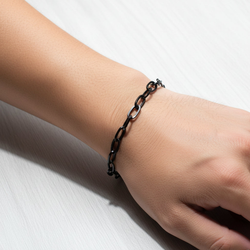 Pulsera tejido cadena