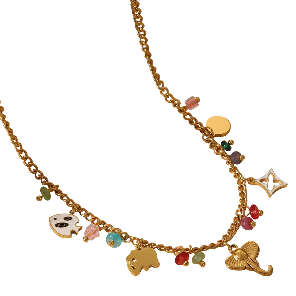 Collar charms elefante