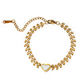 Pulsera corazón blanco