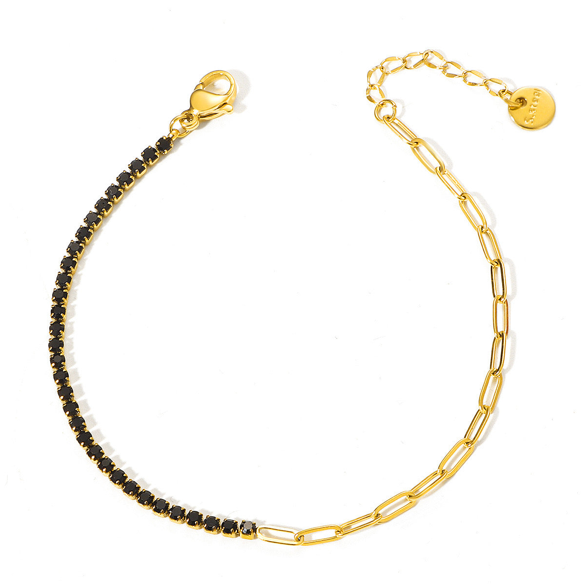 Pulsera cadena y zirconias