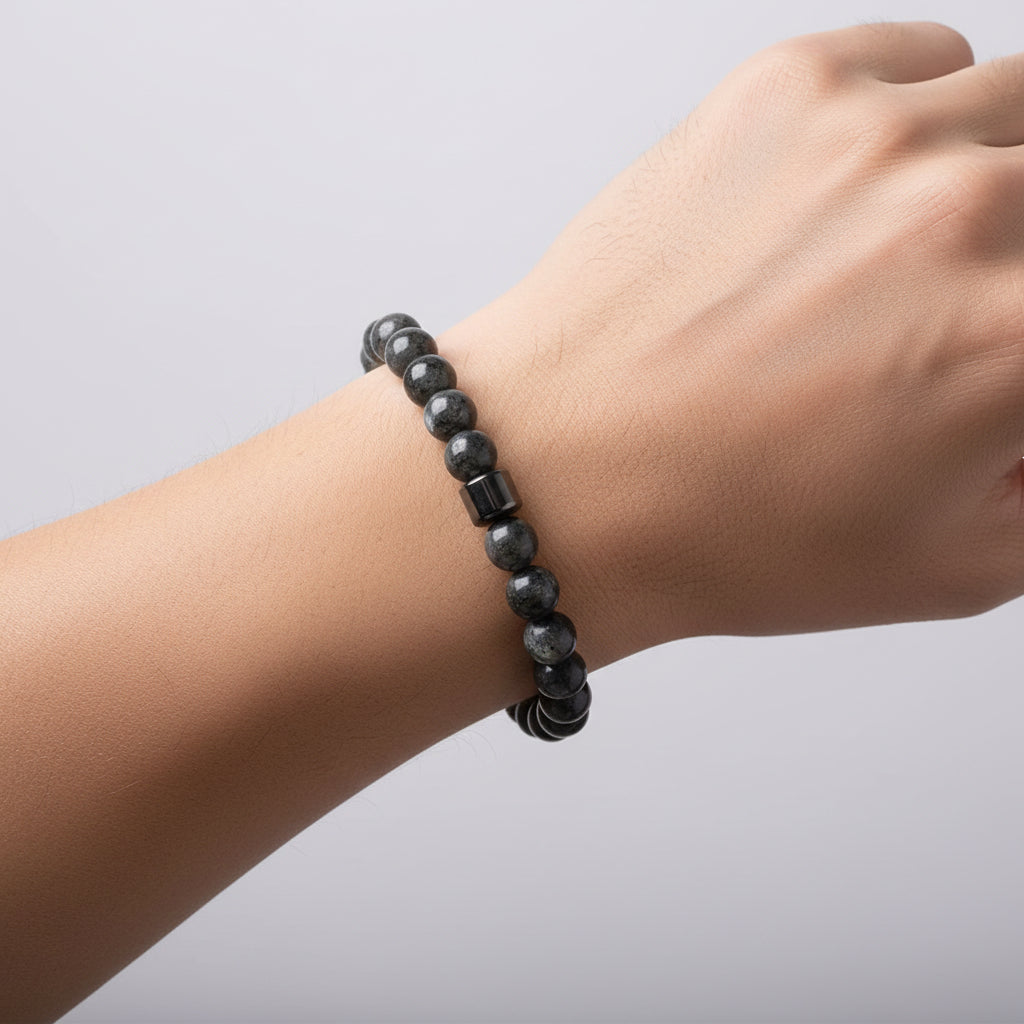 Pulsera howlita gris