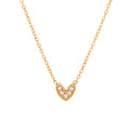 Collar corazón mini diamantes