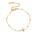 Pulsera cruz brillos