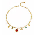 Collar charms rojo