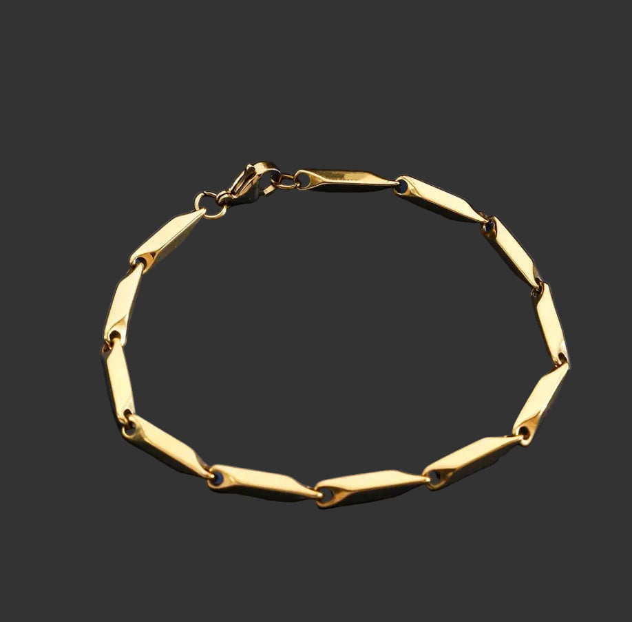 Pulsera bambú dorada