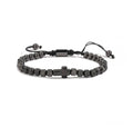 Pulsera cruz de hilo